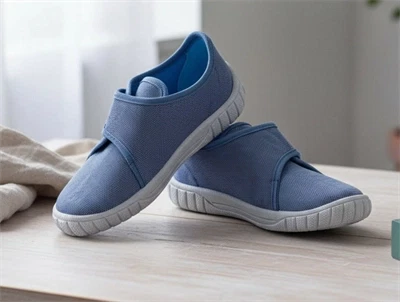 Superfit Bill hjemmesko i blå med velcro