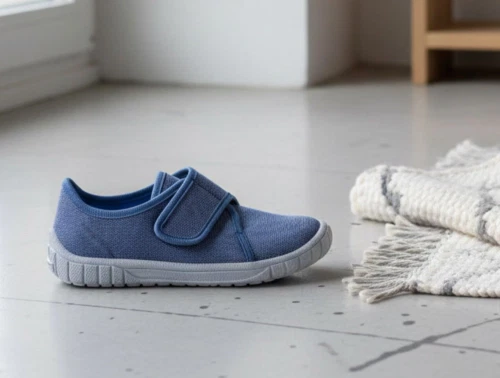 Superfit Bill hjemmesko i blå med velcro