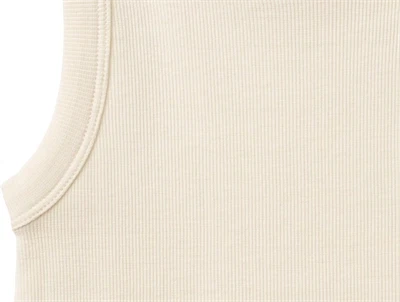 Detalje af Wheat Minka top ivory i rib