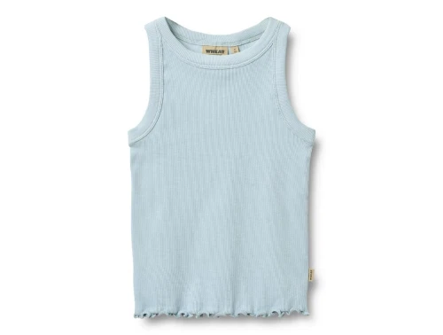 Wheat Minka top summer sky i rib