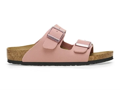 birkenstock arizona kids sandal i pink clay birko flor smal bredde