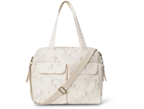 Pusletaske fra That\'s Mine i dreamily print med luftballoner og stropper