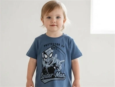 Wheat t-shirt Spiderman indigo