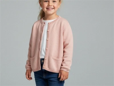 Wheat cardigan Ibi rose tan glitter