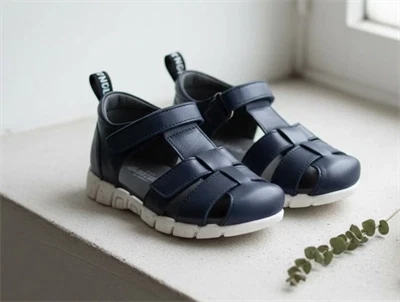 Angulus navy sandal