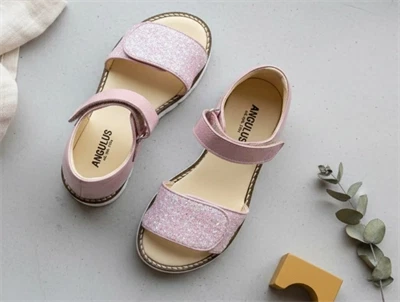 Angulus rosa sandal glitter