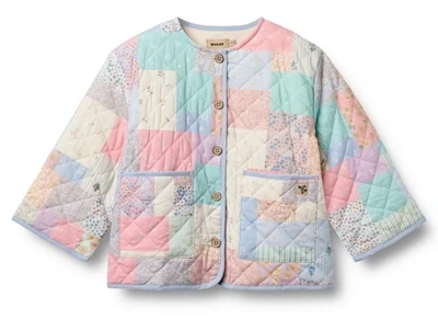 Wheat Inaja quilt jakke patchwork flowers i bomuld