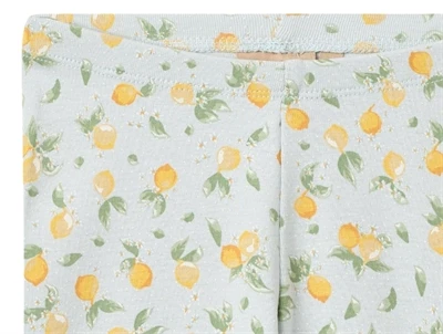 Wheat Jules leggings i summer blue med citronprint detalje