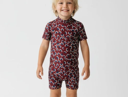 Soft Gallery badedragt Rey russet brown aop coral