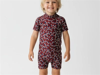 Soft Gallery badedragt Rey russet brown aop coral