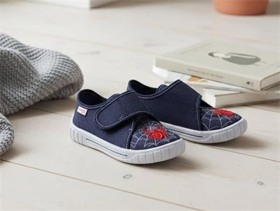 Superfit blau/rot hjemmesko Bill edderkop