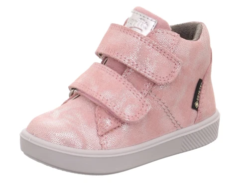 Superfit SUPIES begyndersko rosa ruskind med glittereffekt side