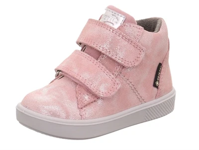 Superfit SUPIES begyndersko rosa ruskind med glittereffekt side