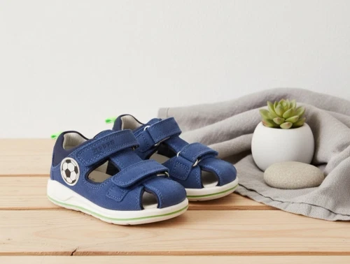 Superfit Boomerang sandal blå med fodbold