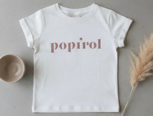 Popirol t-shirt råhvid capsule