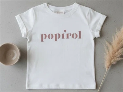 Popirol t-shirt råhvid capsule