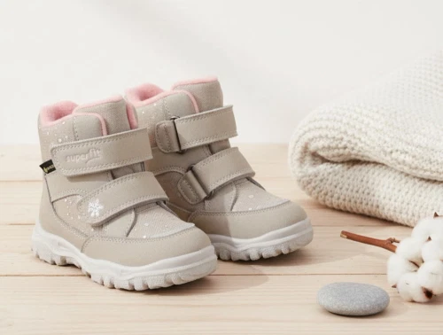 Superfit Husky1 vinterstøvle beige/rosa med GORE-TEX