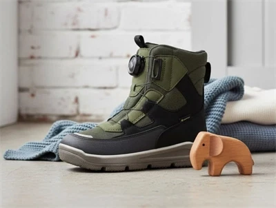 Superfit schwarz/grün vinterstøvle Mars med GORE-TEX