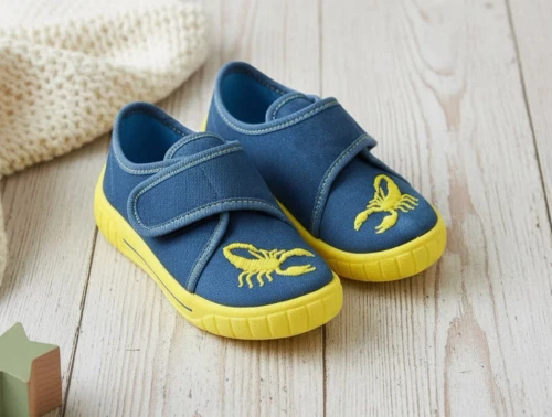 Superfit hjemmesko Bill blau/gelb skorpion