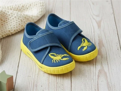 Superfit hjemmesko Bill blau/gelb skorpion