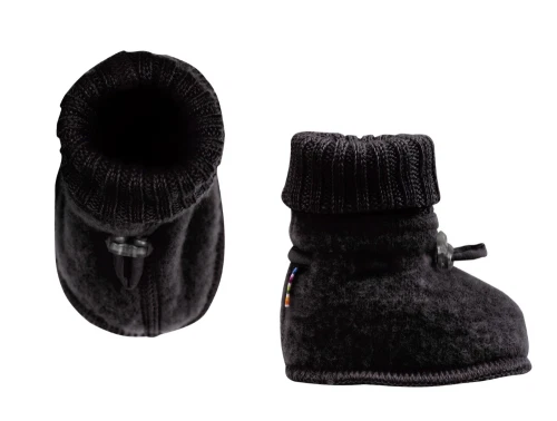 Joha sorte futter i uld med elastiklukning
