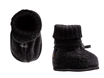 Joha sorte futter i uld med elastiklukning