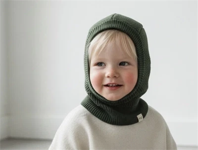 MP dark moss elefanthue Oslo uld/bomuld