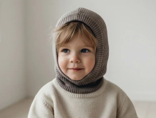 MP Oslo elefanthue lysebrun melange i merinould med bomuldsfoer