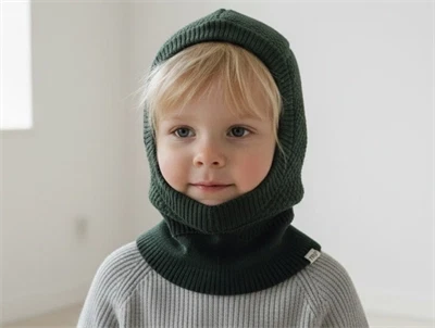 MP elefanthue Oslo dusty ivy uld/bomuld windstopper