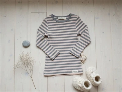 MarMar rose/grey melange t-shirt modal stripes