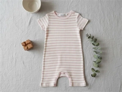 MarMar rose/offwhite heldragt Rompy stripes