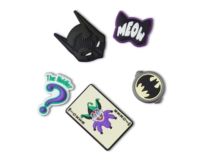 Crocs charms 5-pak med Batman figurer i farverigt design