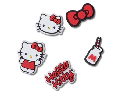 Crocs charms 5-pak med Hello Kitty figurer i farverigt design