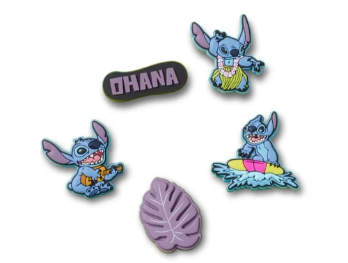 Crocs charms 5-pak med Stitch Tropical figurer i farverigt design