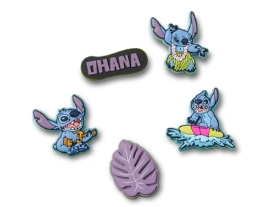 Crocs charms 5-pak med Stitch Tropical figurer i farverigt design