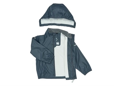 Mikk-Line regnsæt i blå med seler og reflekser