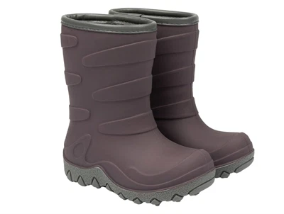 Mikk-Line termostøvle i gråbrun nuance set forfra