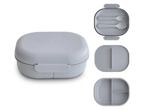 Mushie madkasse cloud åben med ske og gaffel