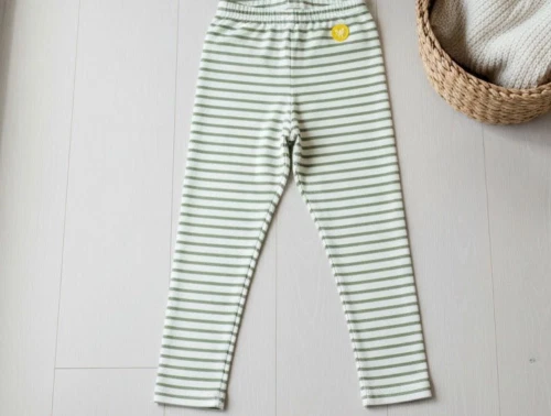 Wood Wood leggings Ira offwhite/olive stripes