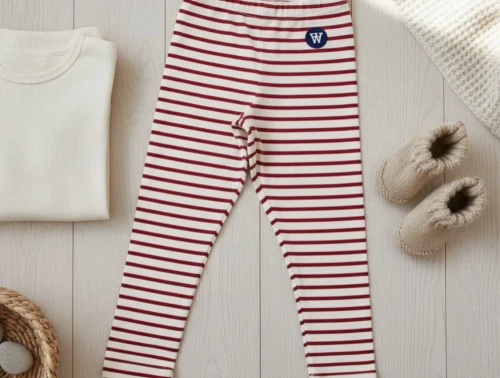 Wood Wood leggings Ira offwhite/red stripes