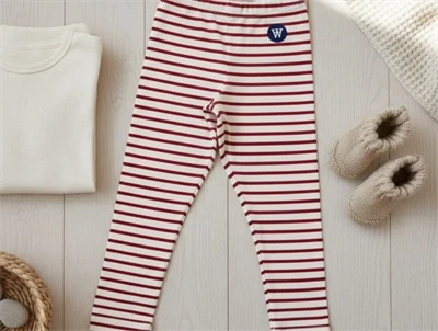 Wood Wood leggings Ira offwhite/red stripes