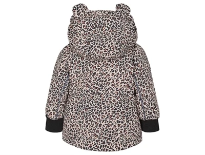 MarMar jakke leopard print med hætte og ører set bagfra