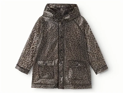 MarMar regnjakke i brown leo med hætte