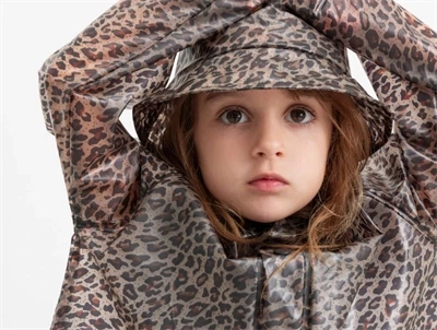 MarMar Odetta regnjakke i brown leo på barn