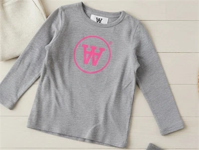 Wood Wood t-shirt Kim grey melange