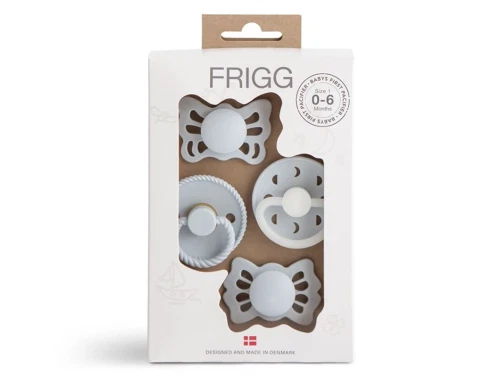 FRIGG powder blue babys første sut Moonlight sailing (4-pack)