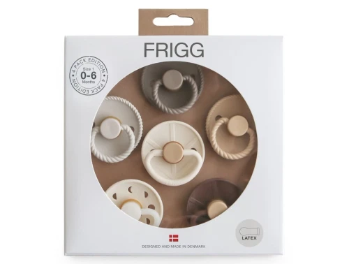 FRIGG 6-pack sutter earthy wonder i æske med varme jordfarver  - i æske