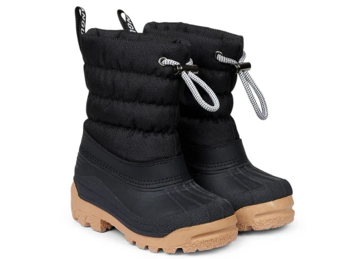 Angulus sort termo snestøvle med uldfoer