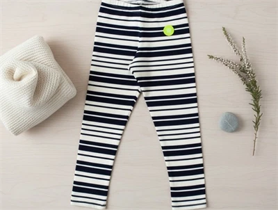 Wood Wood off-white/navy stripes leggings Ira