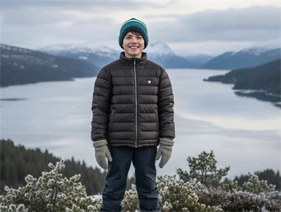 Wood Wood black coffee padded overgangsjakke Tris